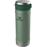 Термокружка Stanley Classic с кофе-прессом 0,47 л, тёмно-зелёная (10-01855-014)